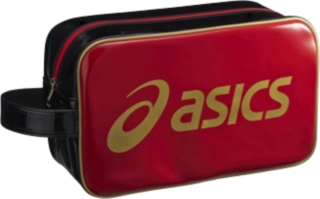 【ASICS/アシックス】 エナメルシューズケースL レッドxゴールド ユニセックス アシックス
